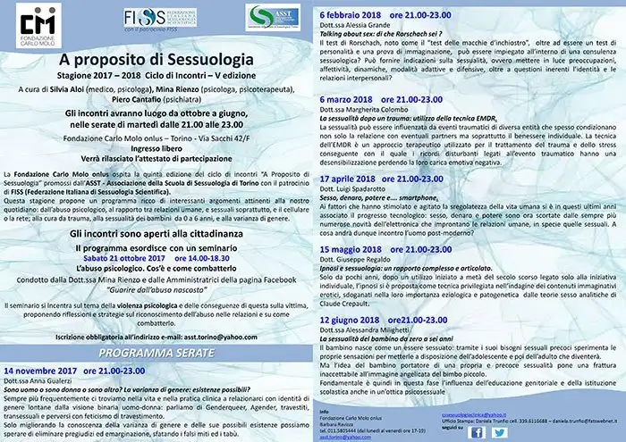 Serate culturali 2017 – 2018