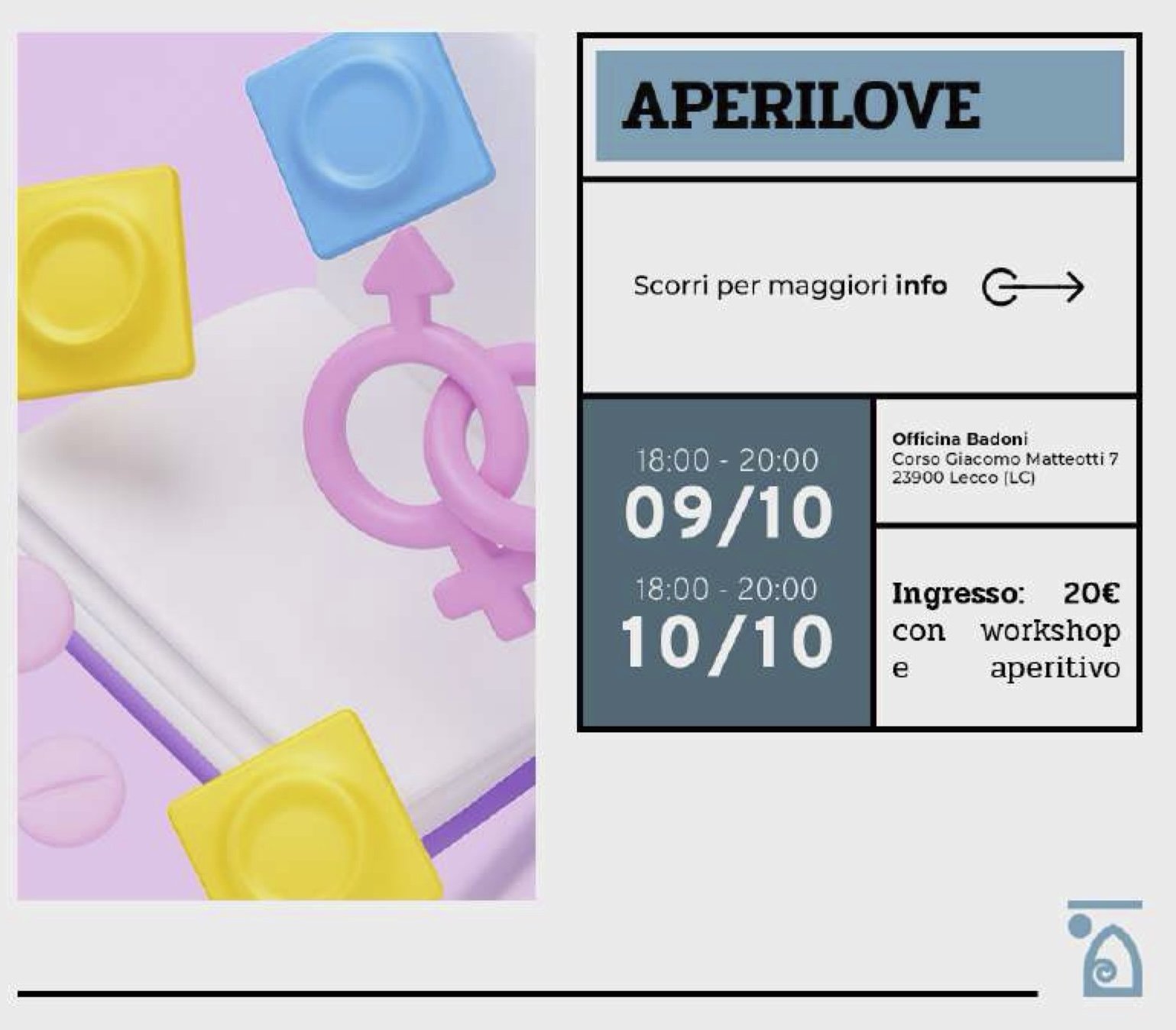 Aperilove – Due serate per parlare d’amore