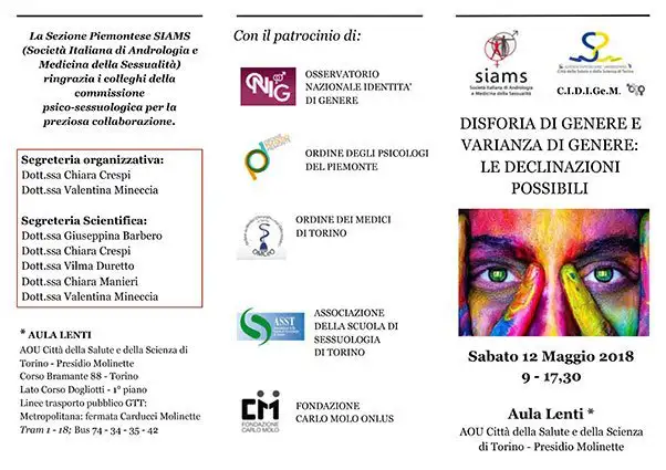 Congresso SIAMS CIDIGEM Torino 12 Maggio 2018